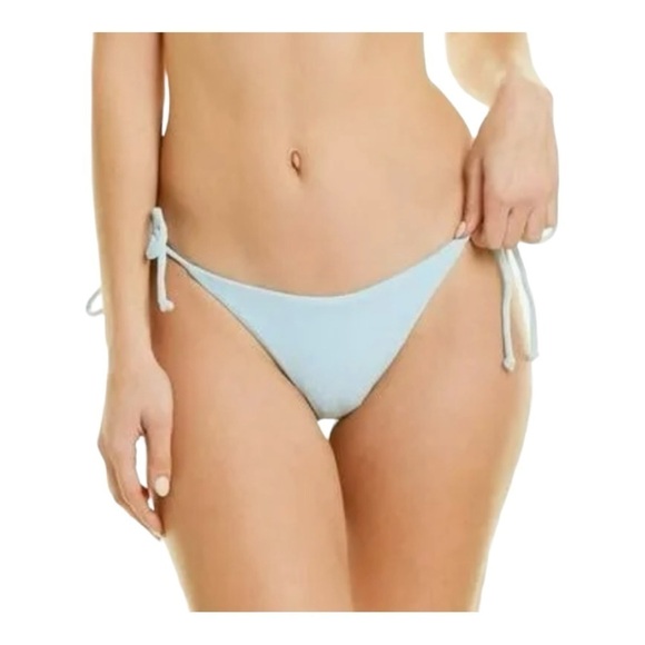 L*Space Lennox Classic Bikini Bottom in Sky Blue Terry NWOT - Picture 1 of 6